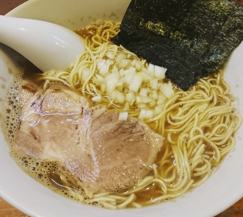 「煮干そば（800円）＋大盛り（100円）」@煮干しそば 暁の写真