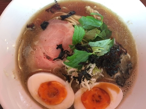 「【限定】煮干し舞 750円（トロ玉子+100円）」@麺屋SOの写真