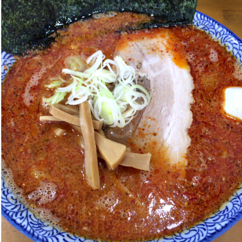 「辛い胡麻ラーメン(担々麺風)　850円」@青竹手打ラーメン ほそやの写真