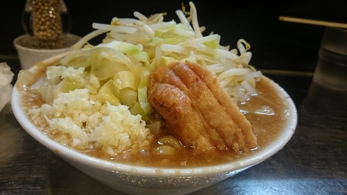 「ミニラーメン にんにくタマネギ」@らーめん虎丸 川口店の写真