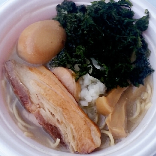 「ニボだく鶏そば（セレブ盛り）＠麺屋むじゃき×味箪笥」@水戸のラーメンまつりⅡ ～炎のラーメンウィーク～の写真