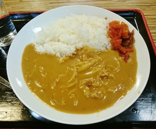 「カレーライス 750円」@十割手打ちそば 三代目 松月庵の写真