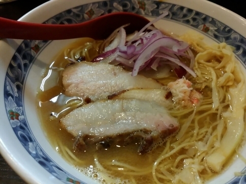 「【月一限定】蟹出汁特製らぁめん980円」@麺処 夏海の写真