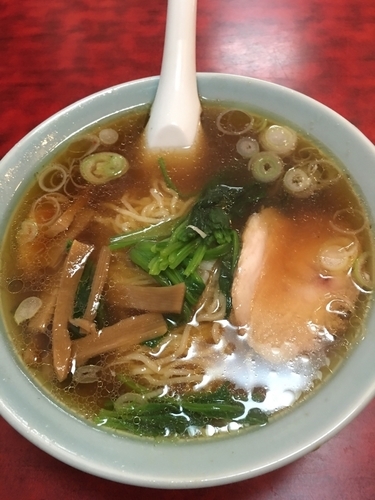 「半カレー+ラーメン 800円」@味楽の写真