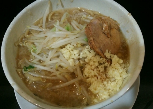 「ラーメン　ニンニクアブラ　700円」@麺や 希 御徒町店の写真