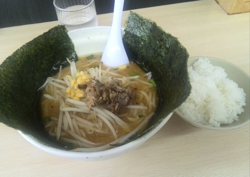 「味噌 750円 + ライス(サービス)」@ら〜めん 両国ときせいの写真