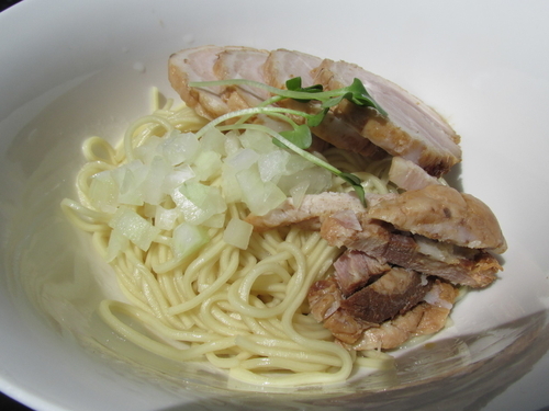 「あぶらそば（塩）+肉増し　「300円+200円」」@煮干乱舞の写真