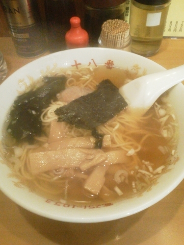 「ラーメン550円」@元祖十八番の写真