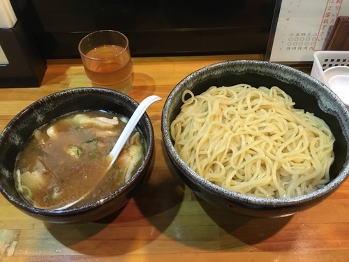 「つけ麺(300g)+淡海地鶏トッピング ¥1000」@麺哲支店 麺野郎の写真