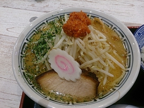 「からし味噌らーめん 大盛」@ちゃーしゅうや武蔵 イオン南松本店の写真