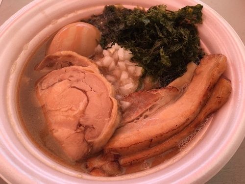 「ニボだく鶏そば@むじゃき×味箪笥」@水戸のラーメンまつりⅡ ～炎のラーメンウィーク～の写真