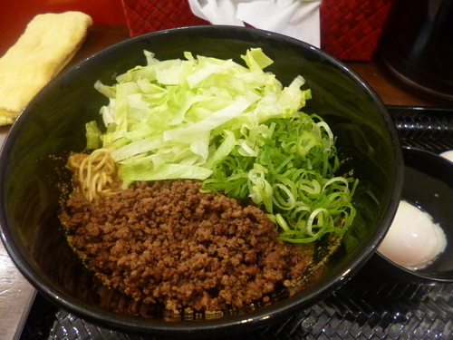 「汁なし担担麺 3辛 麺140g セット」@広島式 汁無し担担麺 湯島ひよこ堂の写真