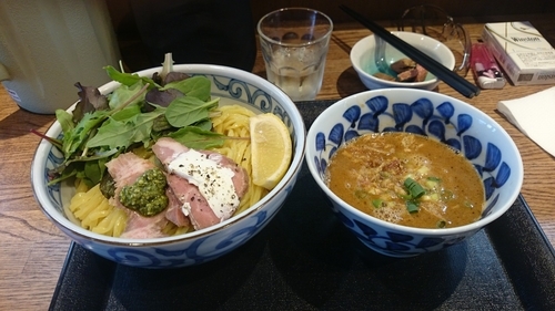 「限定濃厚エビつけ麺大盛」@らー麺屋 バリバリジョニーの写真