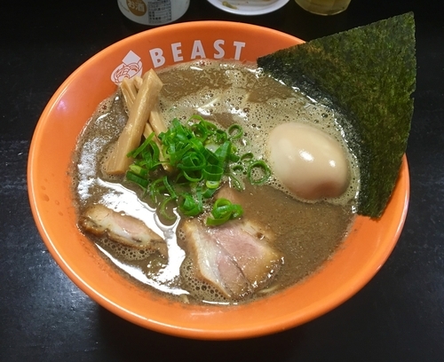 「最凶煮干中華そば+味玉」@中華そば BEASTの写真