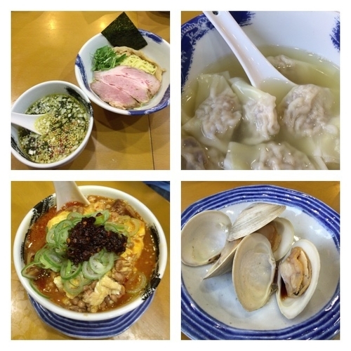 「限定 あおさのりの山葵塩つけめん 780円 他」@麺屋 扇 SENの写真