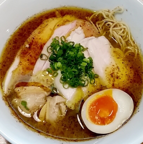 「【限定】貝出汁（塩）きのこver. ８００円＋チャーシュー増」@青山清湯そば 青ノ樹の写真