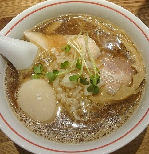 「煮干そば蛍烏賊ver＋味玉」@麺尊 RAGEの写真