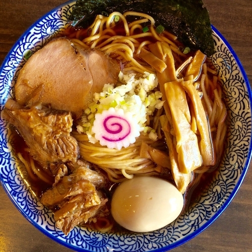 「汁そば¥700円（味玉・大盛＋各100円）」@汁そば LUCY ルーシーの写真