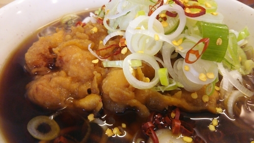 「ジャンボゲソそば」@一○そばの写真