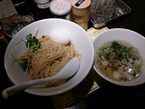 「塩生姜つけ麺＋味玉」@塩生姜らー麺専門店 MANNISHの写真