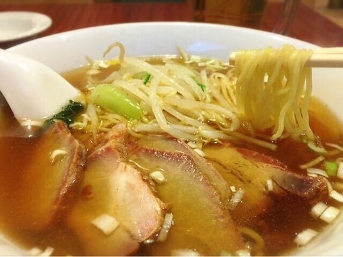 「叉焼麺・半チャーハン・杏仁豆腐セット(880円)」@武夷菜館 関内本店の写真