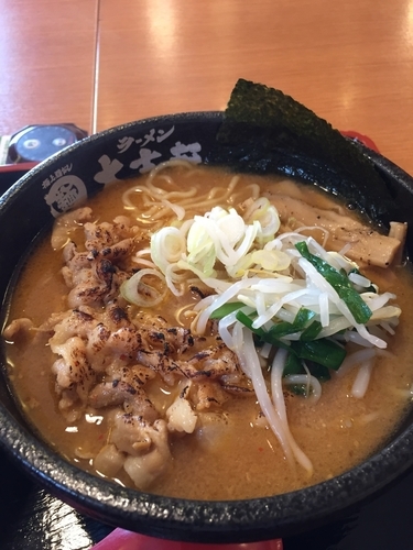 「炙り肉味噌麺 650円 税別」@大志軒 福島泉店の写真