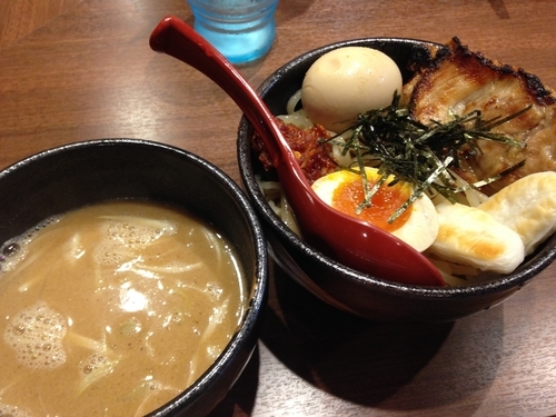 「仙台辛味噌つけ麺＋味噌漬け煮玉子」@麺場 田所商店 春日井店の写真