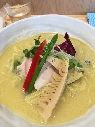 「鶏白湯soba（大盛り）1,050円」@銀座 篝 アトレ浦和店の写真