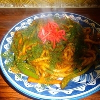 焼きうどんナポリタン風