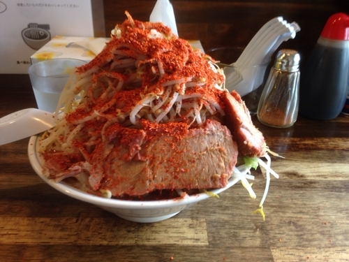 「らーめんカタメやさい一味唐辛子 700円」@らーめん梵’s BONES北浦和本店の写真