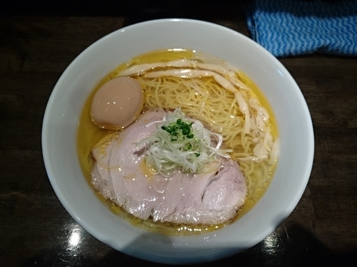 「塩 味玉 (がんこ もも肉)」@元祖一条流がんこ 長津田分店の写真