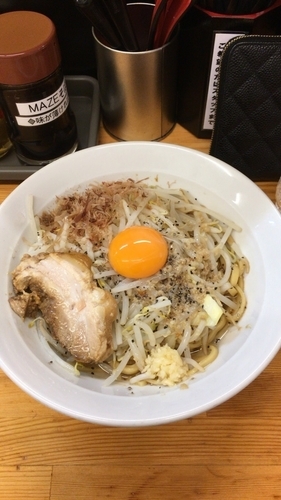 「MAZEそば 150g ニンニク少なめ」@麺屋 ガテン なんば心斎橋 総本店の写真