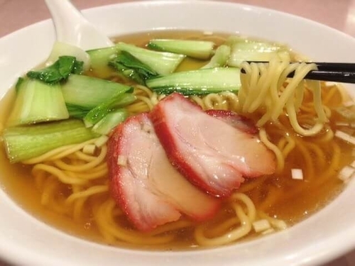 「ラーメンと半チャーハンセット(650円)」@千禧楼の写真