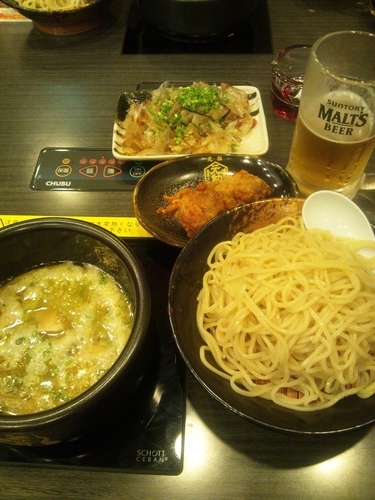 「味玉鶏つけ麺 900円」@博多一幸舎 大名店の写真