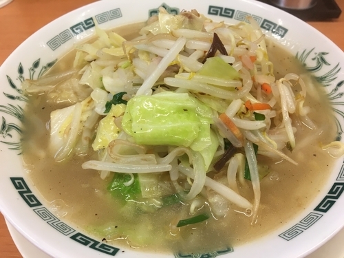 「野菜たっぷりタンメン500円」@日高屋 信濃町駅前店の写真