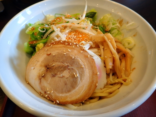 「【期間限定】春野菜のまぜそば」@三ツ山製麺工場 ラーメン事業部の写真