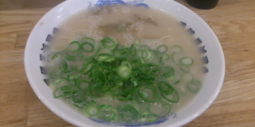 「ラーメン 450円」@名物元祖長浜ラーメン 長浜屋台の写真