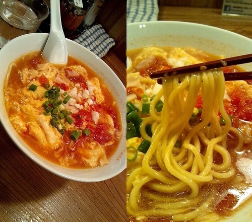 「季節限定『チリトマトヌードル 太麺(￥850)』」@いぶし銀の写真