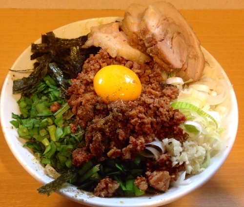 「【限定】　台湾混ぜ蕎麦900円　印度100円　豚マシ150円」@豚星。の写真