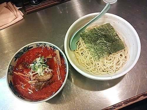「辛味噌つけ麺(並)」@柳麺 はな火屋の写真