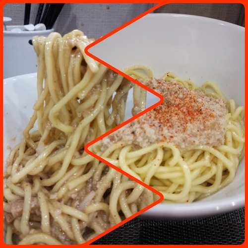 「ジャンクSOBA（中・ニボ粉）＋ニンニク」@麺丼Dining 夢者の写真