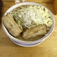 みそシングル 野菜少なめニンニクアブラマシ