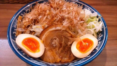 「味玉汁なし800円+大盛50円」@中華そば・つけそば 浜屋 我孫子店の写真