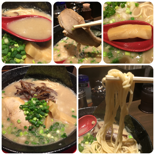 「豚骨らぁめん¥750+替え玉¥100」@関東極濃豚骨らぁめん 葉隠～HAGAKURE～の写真