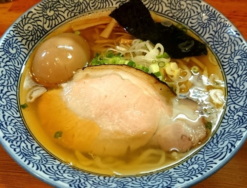 「芳醇煮干そば（塩） 760円＋味玉」@麺や 燦虎の写真