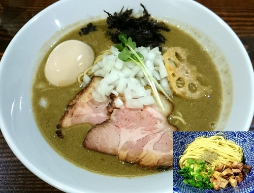 「濃厚煮干そば 800円＋むじゃ玉（70g）100円 、味玉」@ニボムジャキの写真