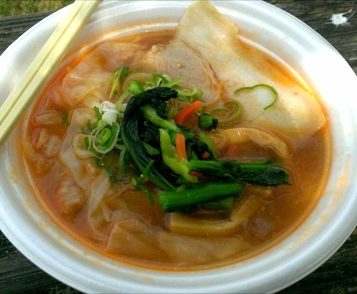 「満月のスタミナワンタンメン」@水戸のラーメンまつりⅡ ～炎のラーメンウィーク～の写真