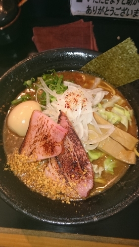 「焦がし特濃 850円  ラーパスで味玉」@麺家 うえだの写真