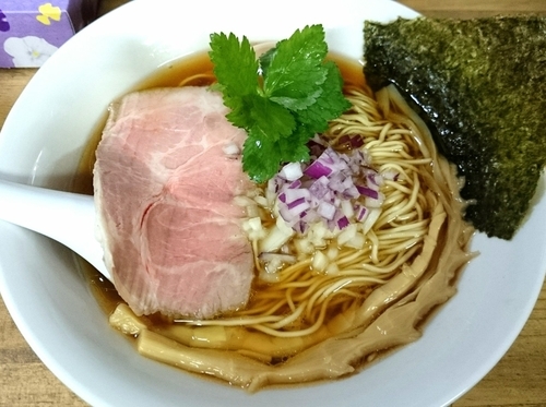 「【限定】純サンマ節ら～めん 750円＋味玉」@へべれ家の写真