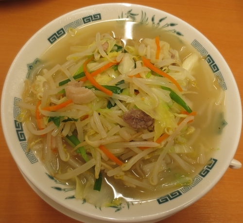 「野菜たっぷりタンメン　500円」@熱烈中華食堂 日高屋 中野店の写真